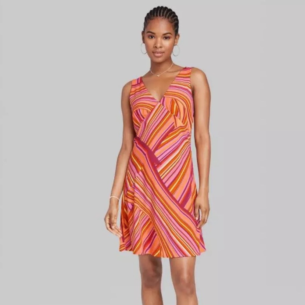 Wild Fable Pink Stripe Dress. Size XS. NWT